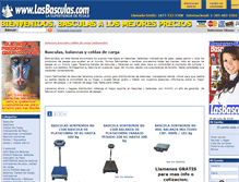 Tablet Screenshot of lasbasculas.com